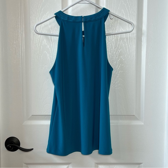 ⭐️ WHBM Keyhole Sleeveless Tank Teal Blue Top SMALL - Picture 5 of 13